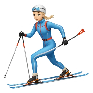 Crosscountry ski sticker