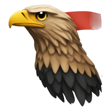 Germanflag with eagle sticker