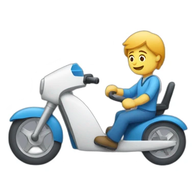 Un homme qui conduit une voiture de sport sticker