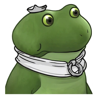 wearing an elizabethan collar sticker