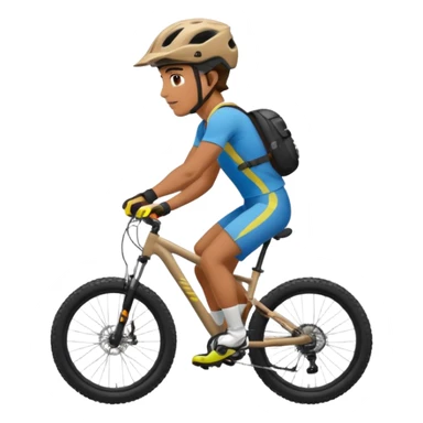 Mountain biker sticker