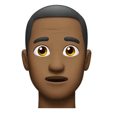 man biting his lower lip  sticker