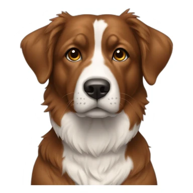 Border colie brun sticker