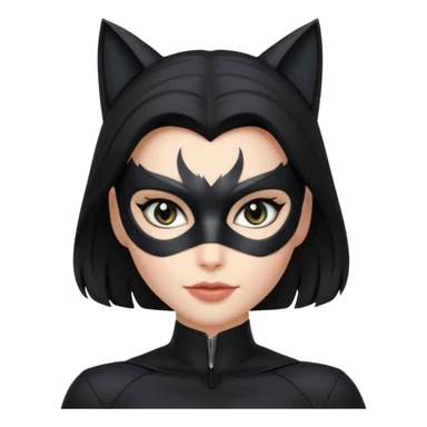 Catwoman with open hair sticker