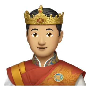 King of bhutan sticker