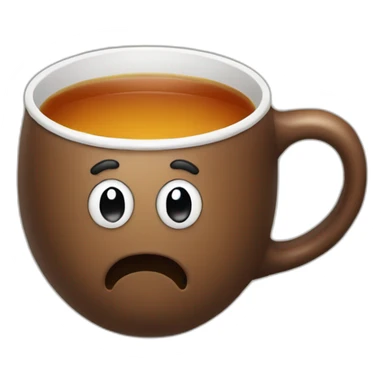 a poop who drinks tea sticker