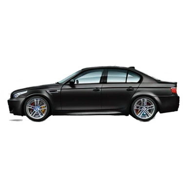 Bmw m5 e60 black sticker