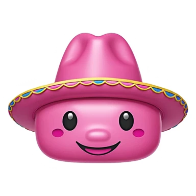 jeff koons pink spam sombrero inflatable sculpture  sticker