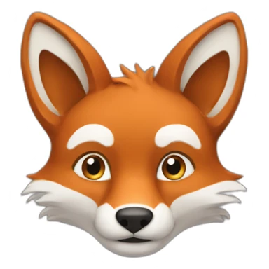 renard qui dit salut sticker