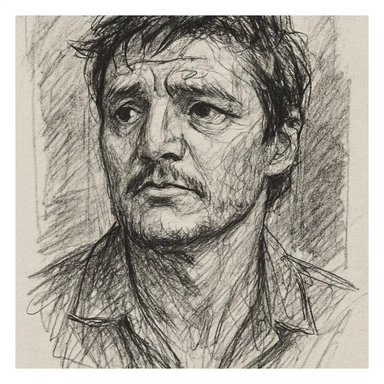 draw pedro pascal sticker
