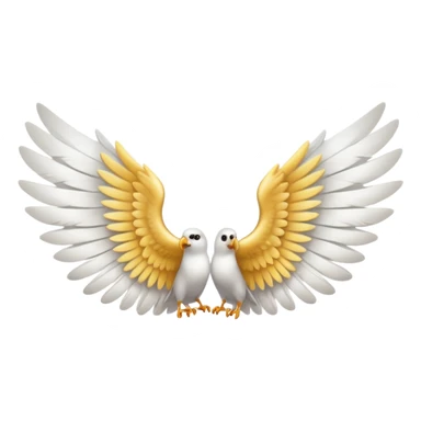 Pair of wings ,in a text copiable format sticker