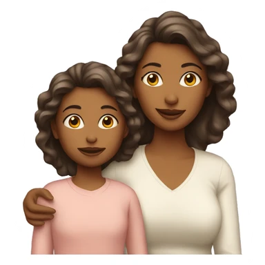 Mother with daughter  sticker
