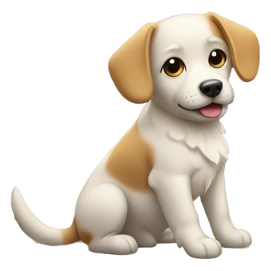 adorable dog in nature sticker