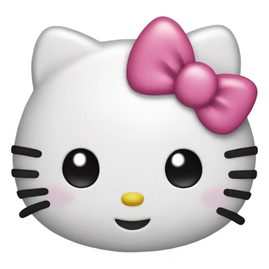 Hello kitty with smile sticker