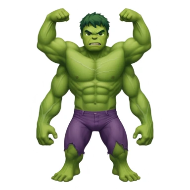 a person transforming into the Hulk, showing stages of transformation sticker