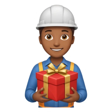 gift with an worker sticker