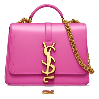 Pink YSL bag sticker