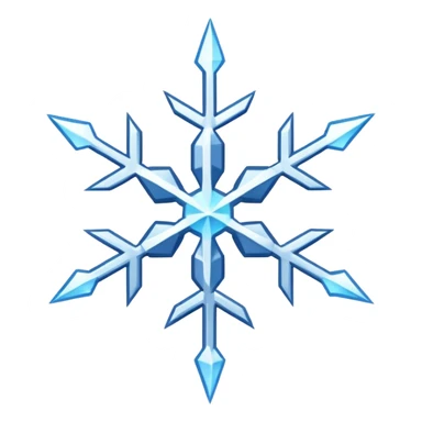 A thunderstorm snowflake that consists of lightning sticker