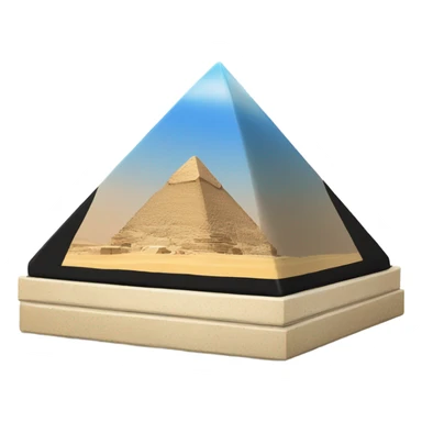 Vinyl record on Egypt pyramid sticker
