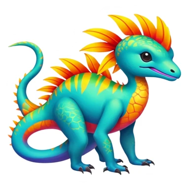 Tropical Exotic Fakémon-fantasy-creature, full body sticker