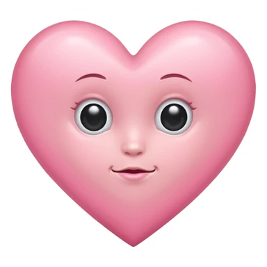 Baby pink heart sticker