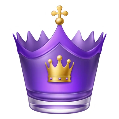 crown royal crown glass with black background sticker