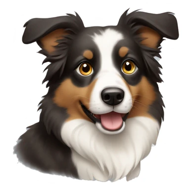 mini australian shephard dog sticker