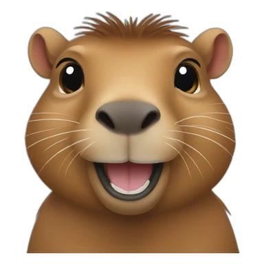 Capibara smiling sticker