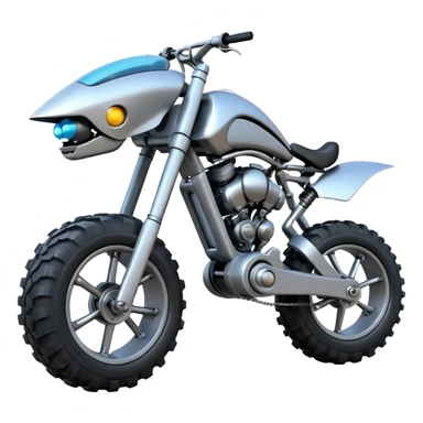 Very Low riding Mech bike with very large(45 in inches) off-road tires  sticker