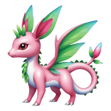 Shiny Exotic Flygon-Sylveon-Shaymin-Meganium-Hybrid-Creature sticker