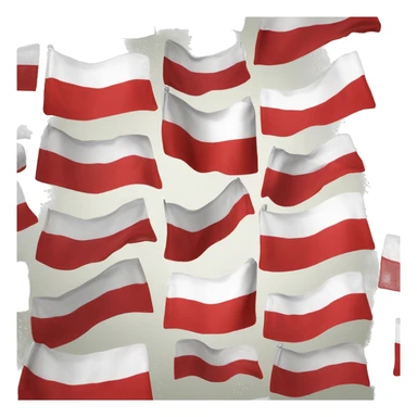 austrian flag emoji but with a coat of arms to the right side of the flag sticker