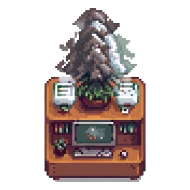 Computer with smoke clouds coming out sticker