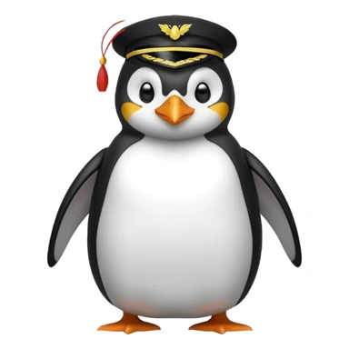 Military penguin sticker