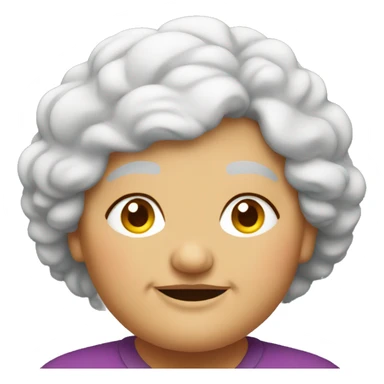 An old fat lady sticker