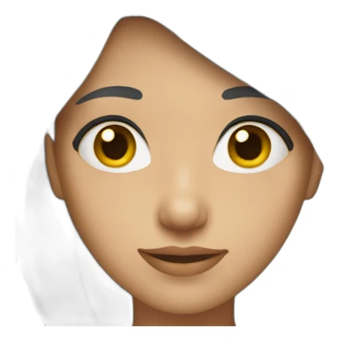 Young Women with gray hair sticker