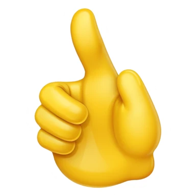 emoji hand thumps up sticker