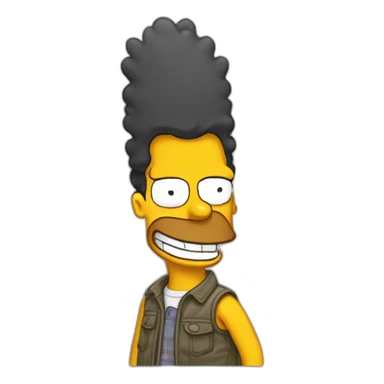 Oh merde Simpson qui réfléchit sticker