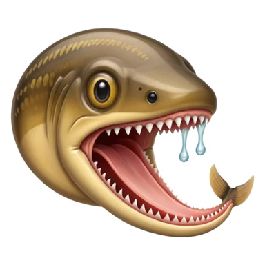 clack lamprey mouth  sticker