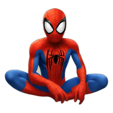 spiderman on holidays sticker
