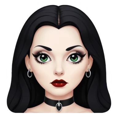 vampira com choker sticker