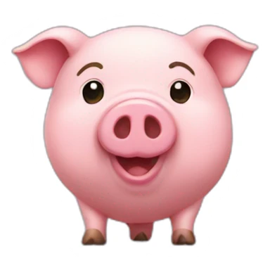 the pig salutes sticker