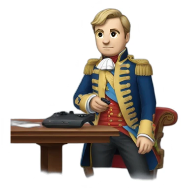Napoléon qui joue a la Playstation sticker