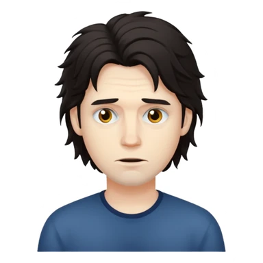 A creepy man sticker