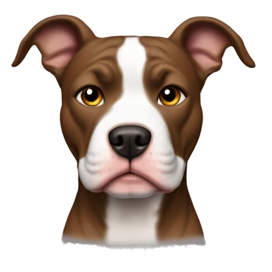 Pitbull solo color marrón sticker