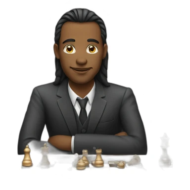 A chess player sticker