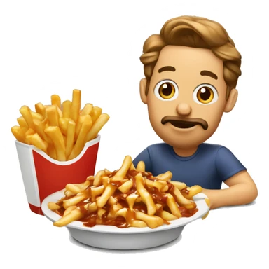 poutine eating Vladimire POUTINE sticker