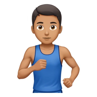 Runner with blue clothes  sticker
