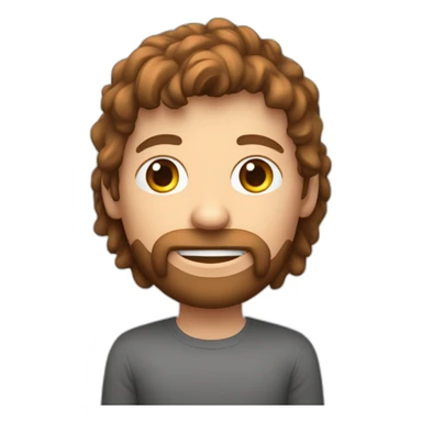 Een vreemde man met bruin haar die lang is met een zonebril sticker