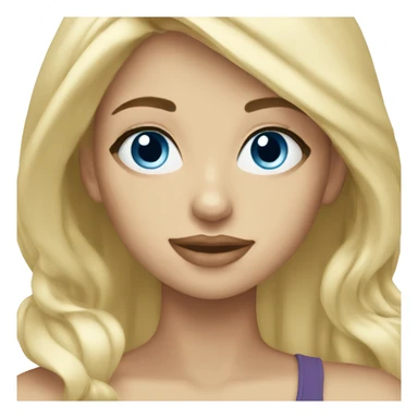 Beautiful blue eyed blonde sticker