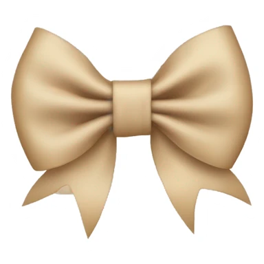 Beige bow sticker